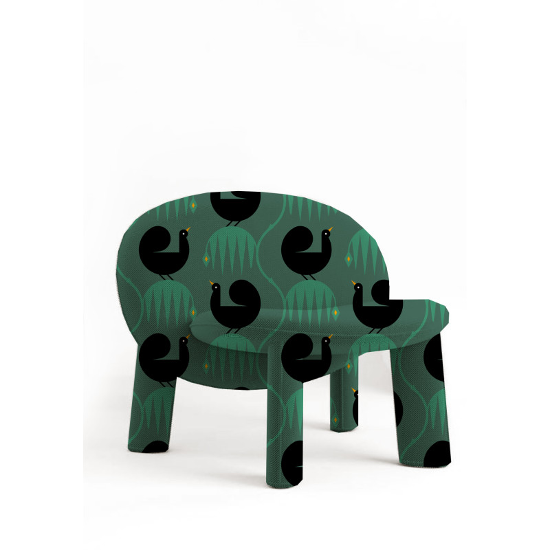 Dino Armchair ARHIVE FABRIC OLEKSANDR SAENKO ShishkaProject