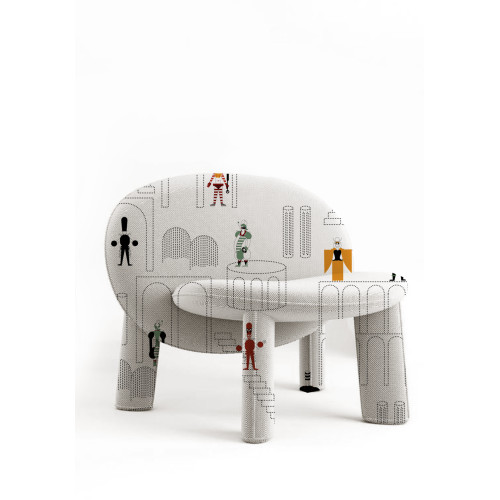 Dino Armchair ARHIVE FABRIC ANATOLIY PETRYCKYI 1 ShishkaProject
