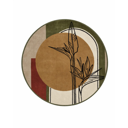 Birds of Paradise Round Rug