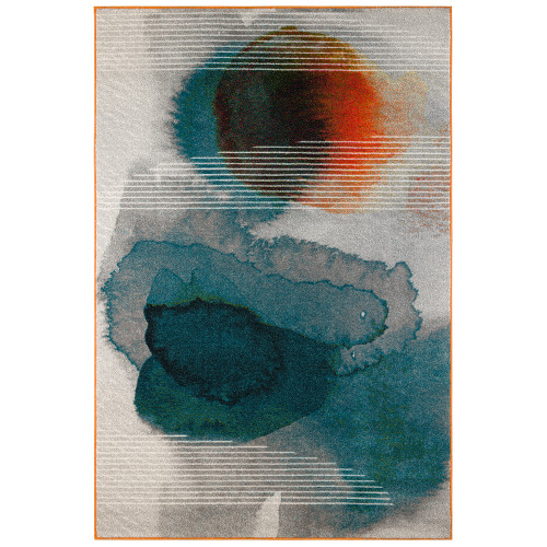 Glitch Blue Rug