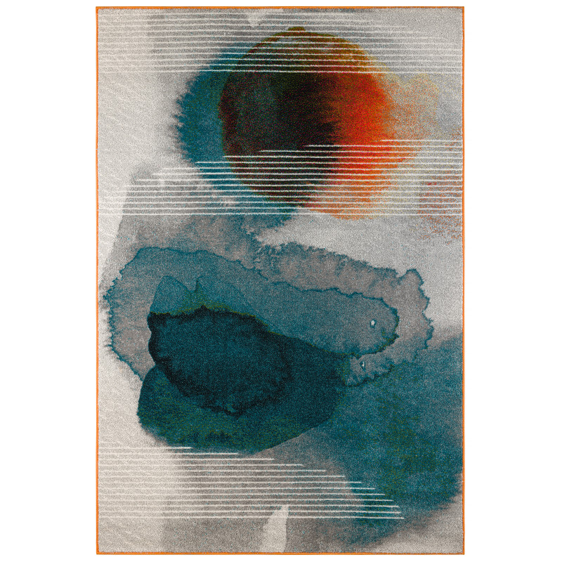 Glitch Blue Rug
