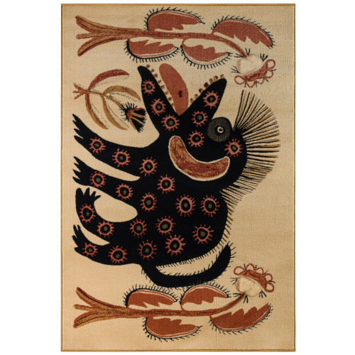 Black Beast Rug (Maria Prymachenko, 1936) 