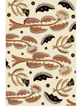 Black Beast — Continuous Pattern Rug (Maria Prymachenko, 1936)