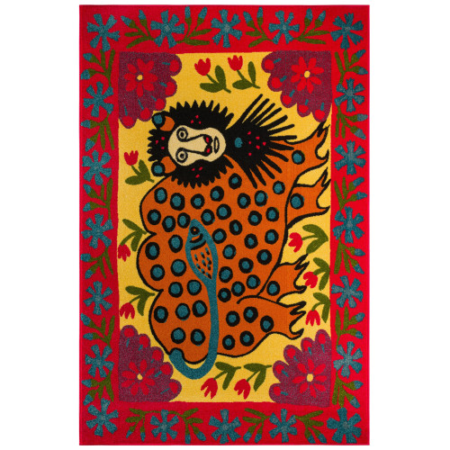 Polissya Beast Rug (Maria Prymachenko, 1960s)