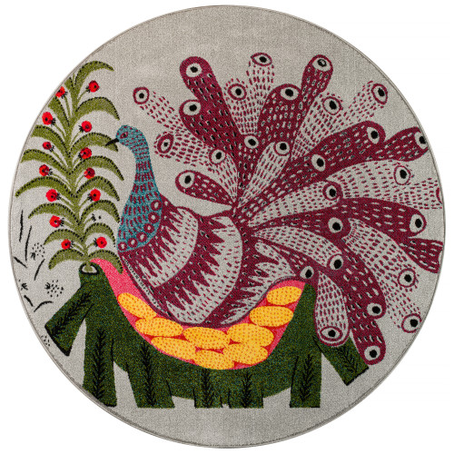 “Seagull in Its Nest” Rug (Maria Prymachenko, 1961)