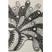 “Seagull in Its Nest” Rug – Monochrome Edition (Maria Prymachenko, 1961)